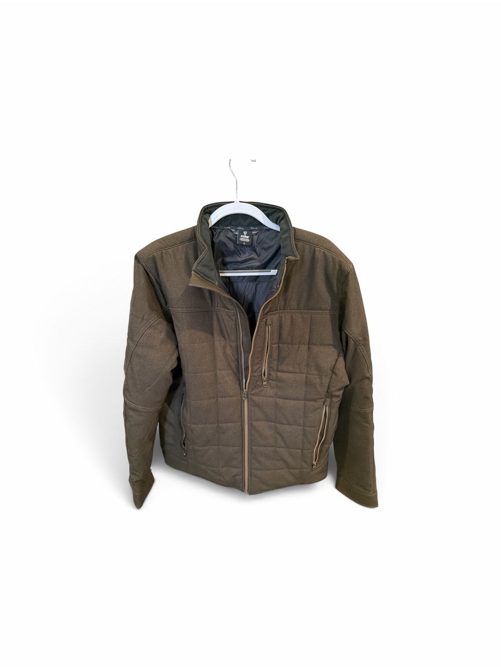 Kuhl Men's Quilted Olive Brown Puffer Jacket